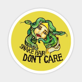Snake Hair Don't Care Medusa Magnet